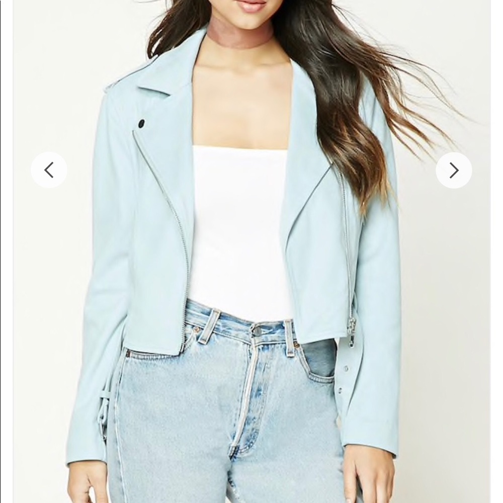 Faux Suede Moto Jacket